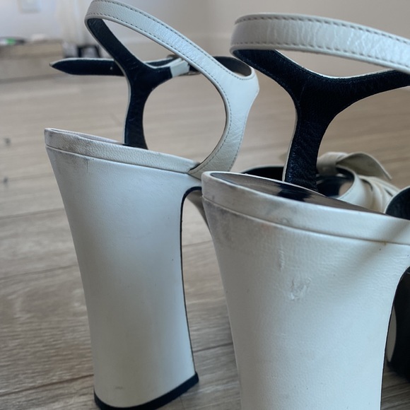 YSL CHUNKY PLATFORM HEELS 🤍 - Picture 8 of 12